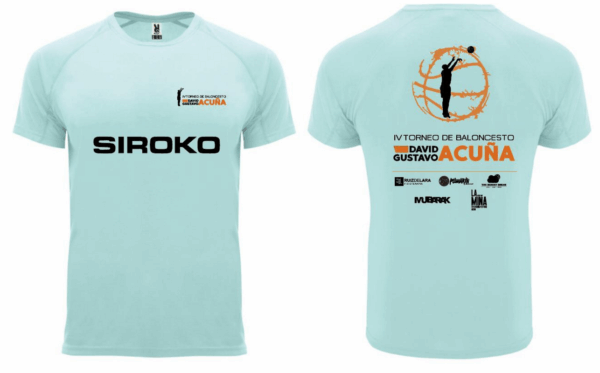 Camiseta conmemorativa IV Torneo de baloncesto David Gustavo Acuña