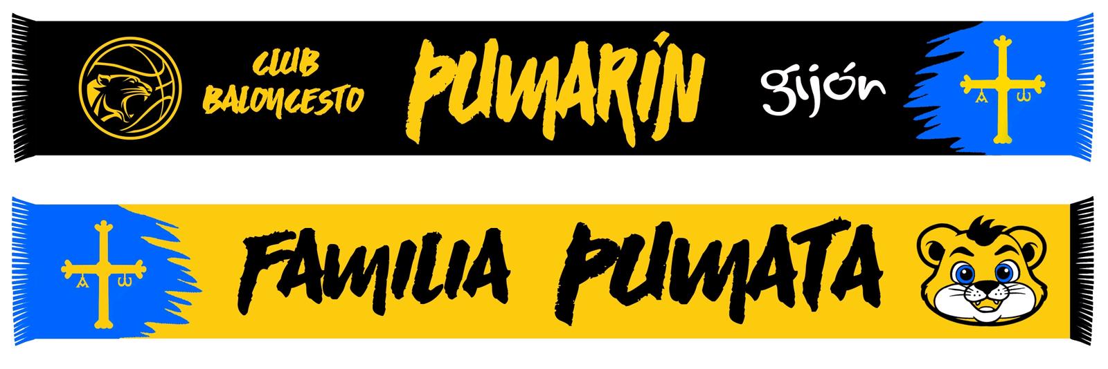 Bufanda oficial CB Pumarín Gijón - Edición Especial PUMATA - Imagen 2
